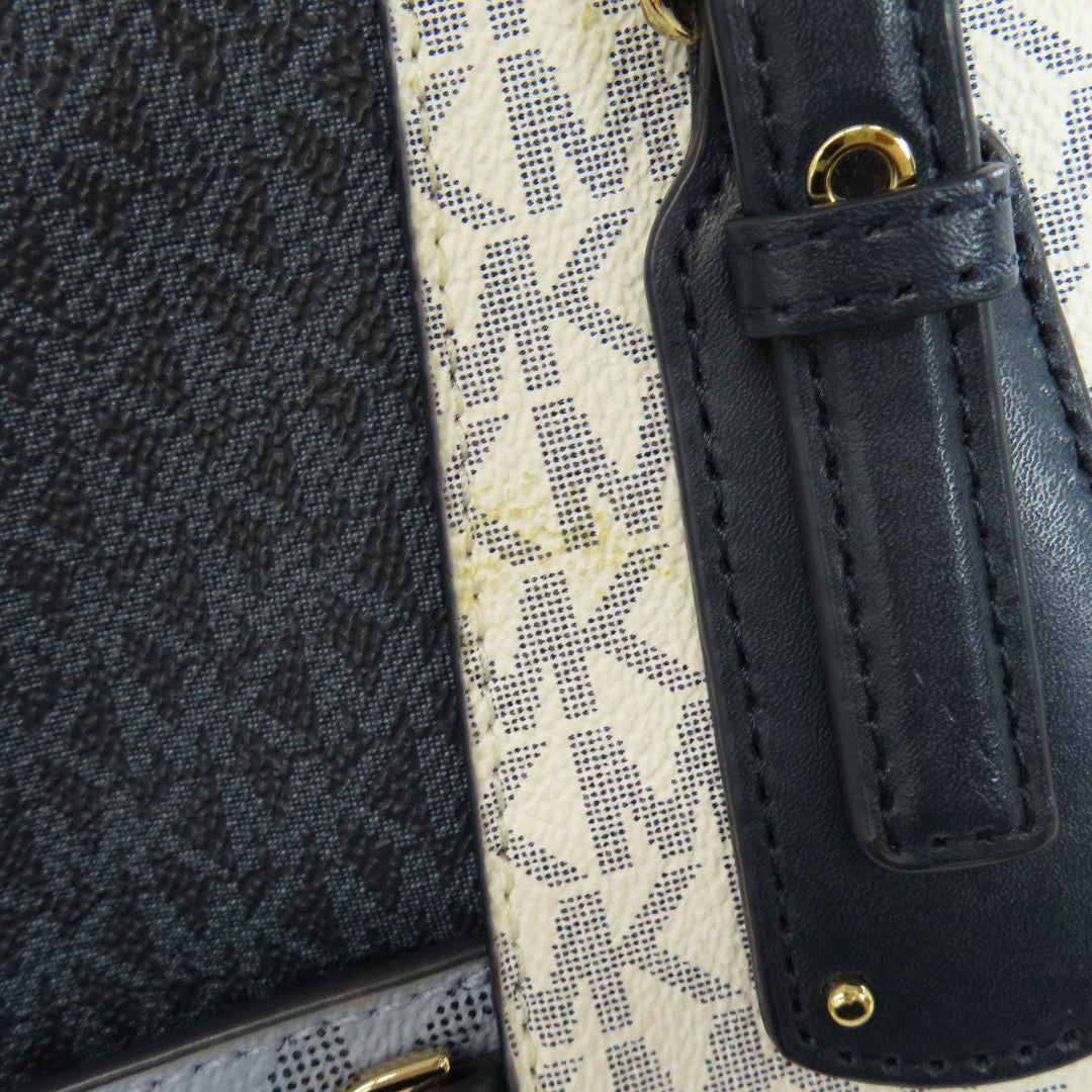 MICHAEL KORS Tote Bag PVC white MK signature