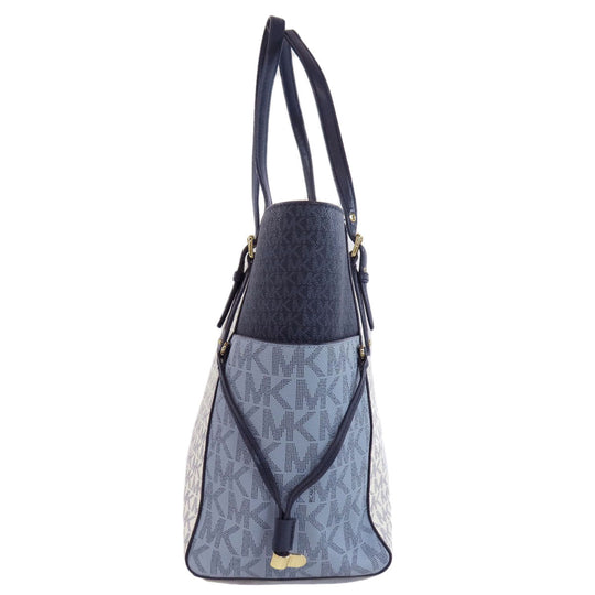 MICHAEL KORS Tote Bag PVC white MK signature