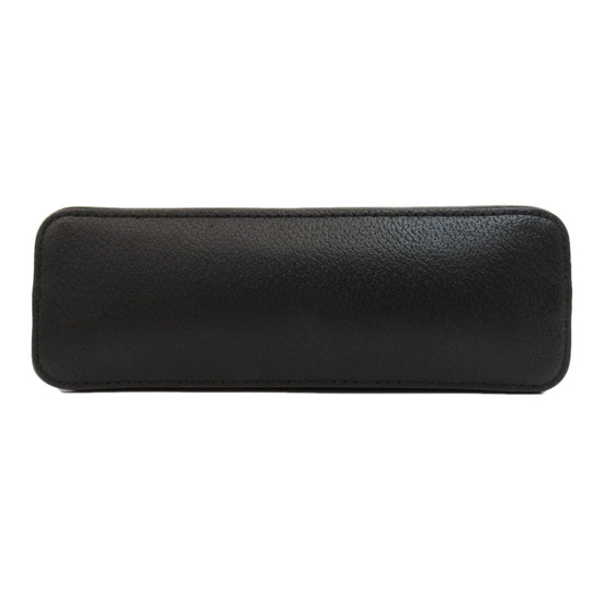 Kate Spade Shoulder Bag leather black logo Long Shoulder Women Used Authentic