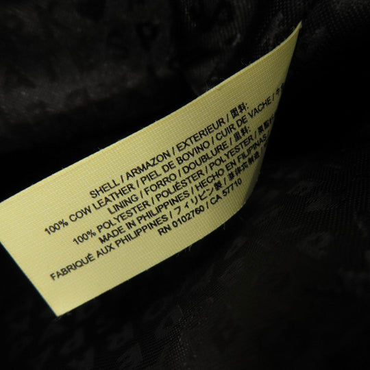 Kate Spade Shoulder Bag leather black logo Long Shoulder Women Used Authentic