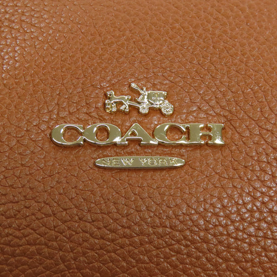 COACH Tote Bag 35838 leather Brown turn lock tie Women Used Authentic