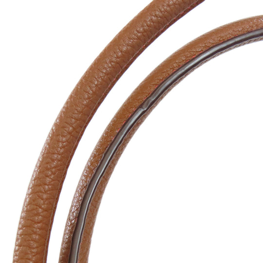 COACH Tote Bag 35838 leather Brown turn lock tie Women Used Authentic