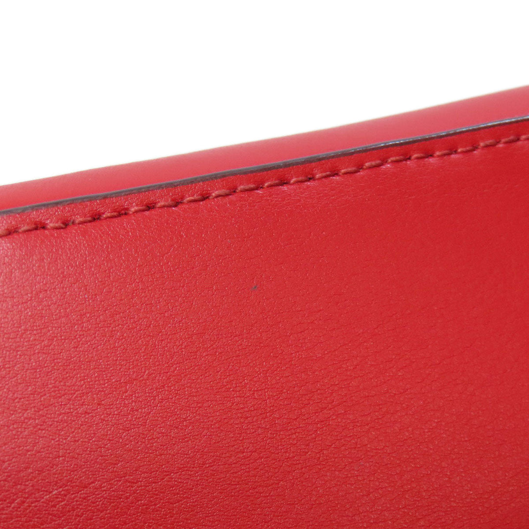 COACH Shoulder Bag 91015 PVC Brown Signature Heart Women Used Authentic