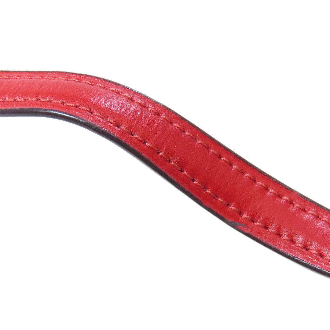 COACH Shoulder Bag 91015 PVC Brown Signature Heart Women Used Authentic