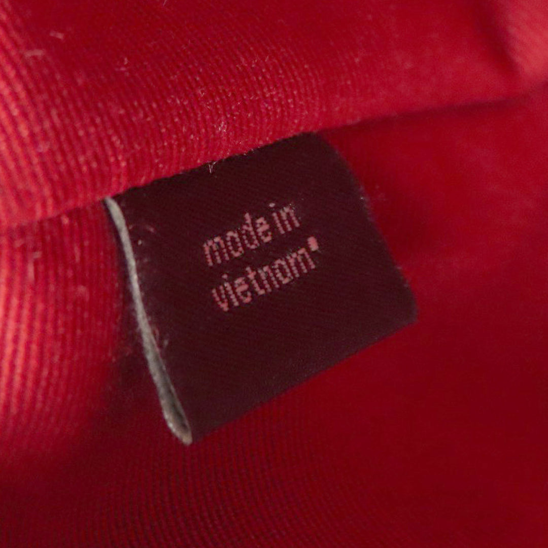 COACH Shoulder Bag 91015 PVC Brown Signature Heart Women Used Authentic