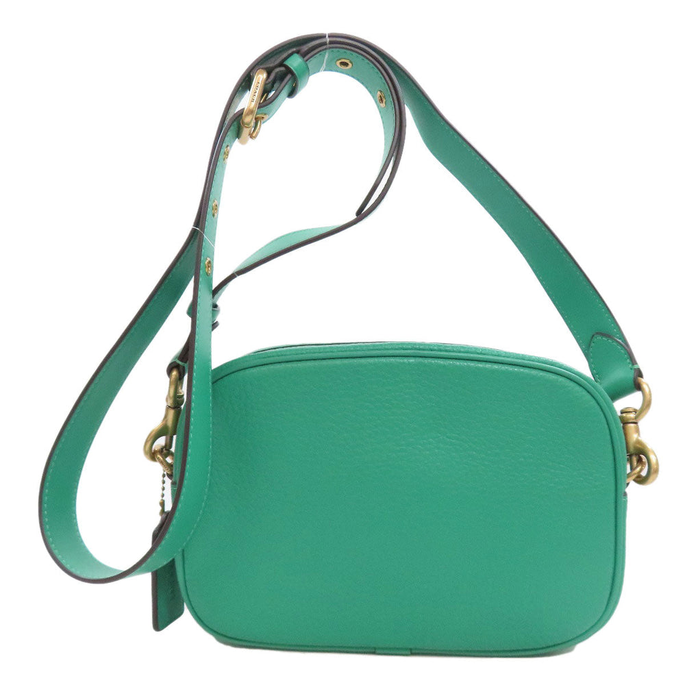COACH Shoulder Bag CC386 leather green Camera bag Women Used Authentic
