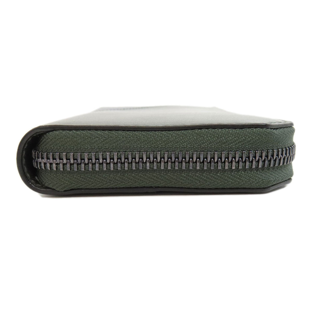 JIMMY CHOO Long Wallet Purse leather green logo mens(Unisex) Used Authentic