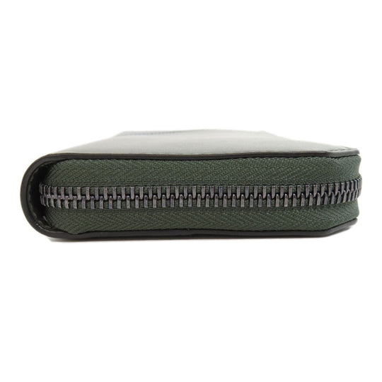 JIMMY CHOO Long Wallet Purse leather green logo mens(Unisex) Used Authentic