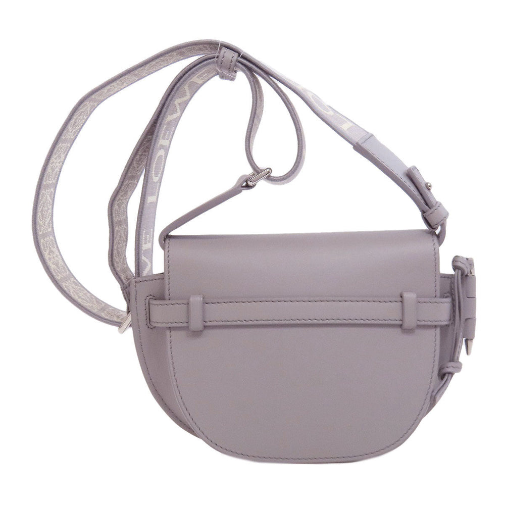 LOEWE Shoulder Bag Calfskin gray Gate Dual Women Used Authentic