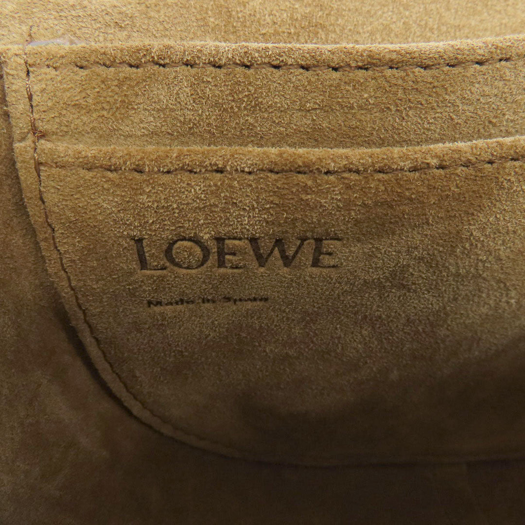 LOEWE Shoulder Bag Calfskin gray Gate Dual Women Used Authentic