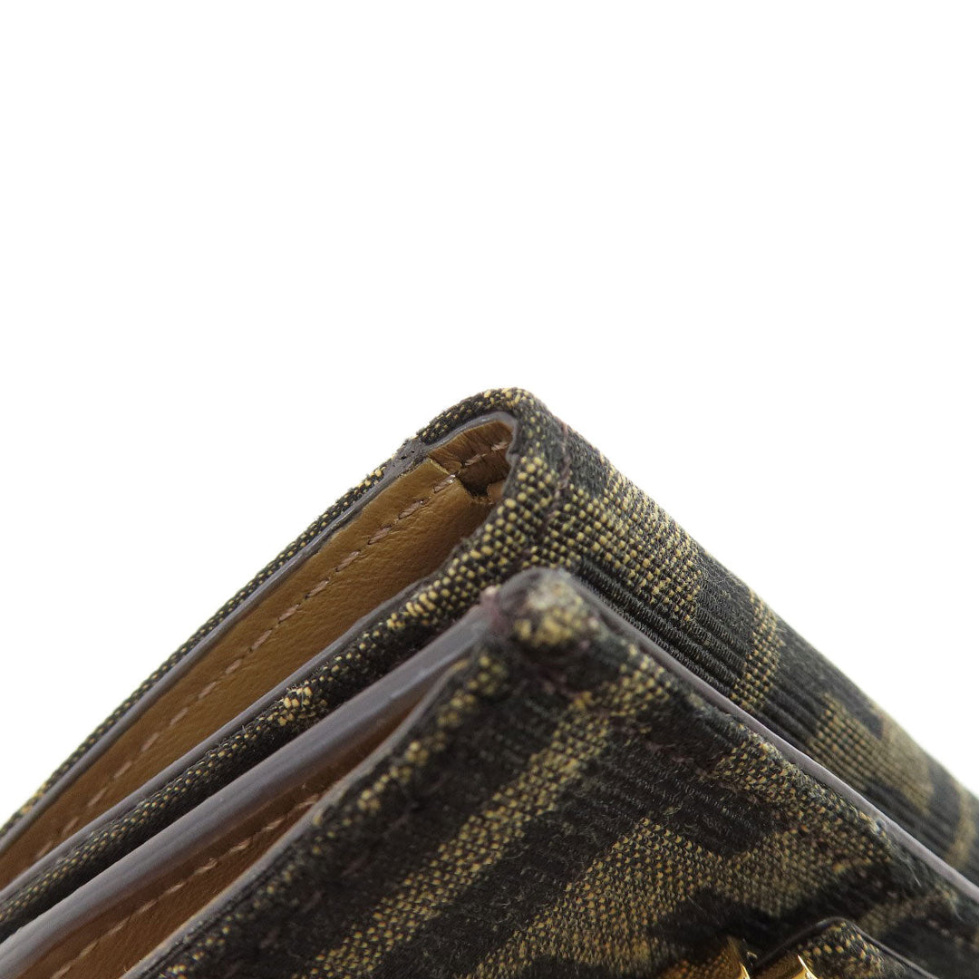 FENDI Bifold Wallet canvas Brown Zucca Pattern