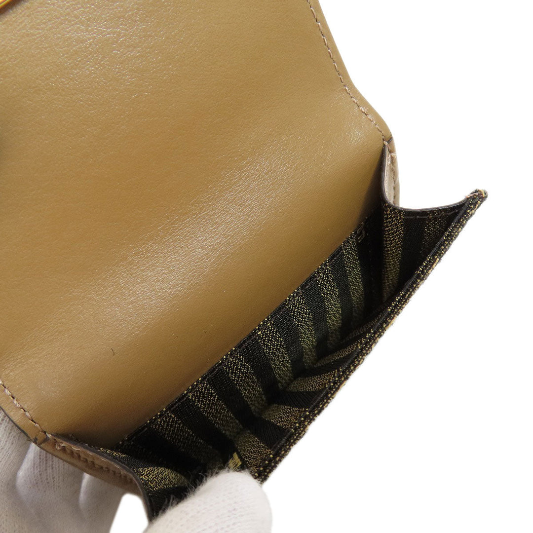 FENDI Bifold Wallet canvas Brown Zucca Pattern