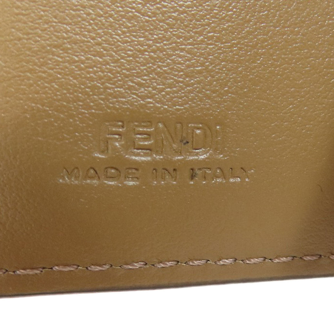 FENDI Bifold Wallet canvas Brown Zucca Pattern