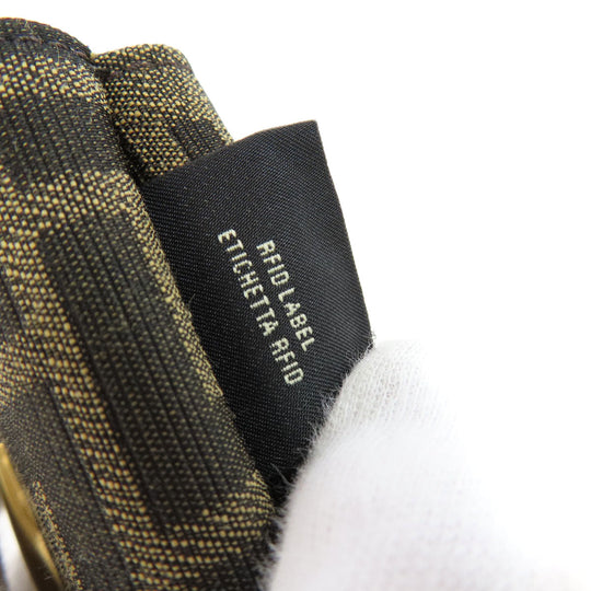 FENDI Bifold Wallet canvas Brown Zucca Pattern