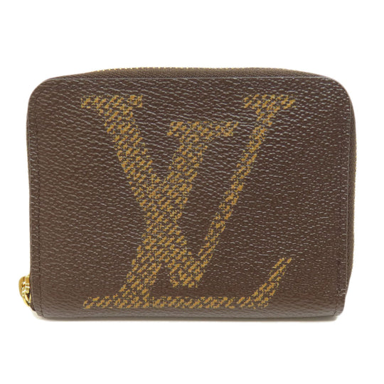 LOUIS VUITTON Coin case M69354 Giant monogram canvas Brown Zippy coin purse Women(Unisex) Used Authentic