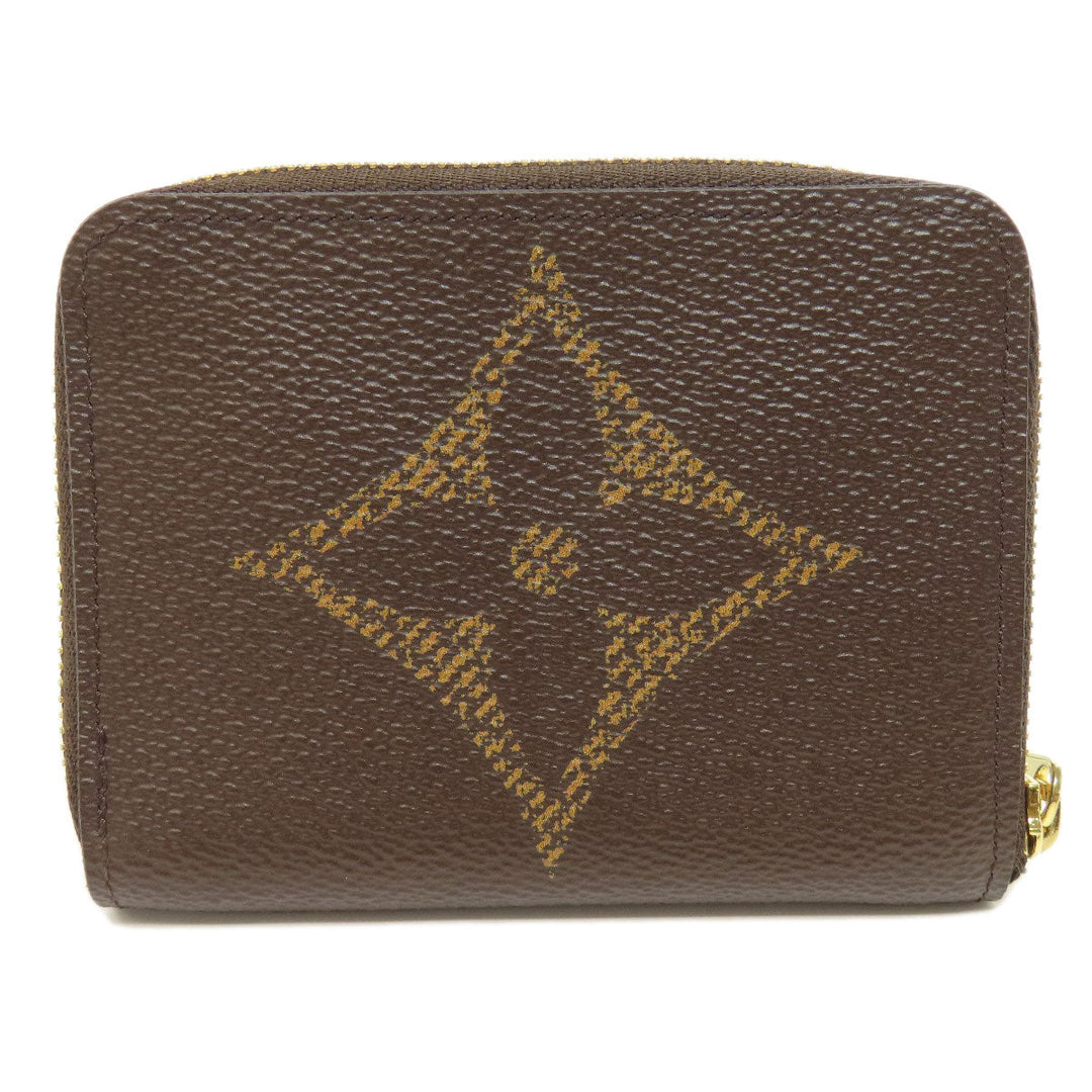 LOUIS VUITTON Coin case M69354 Giant monogram canvas Brown Zippy coin purse Women(Unisex) Used Authentic