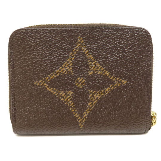 LOUIS VUITTON Coin case M69354 Giant monogram canvas Brown Zippy coin purse Women(Unisex) Used Authentic