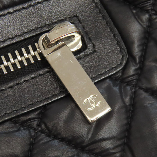 CHANEL Backpack Nylon black Cococoon SilverMetal Women Used Authentic