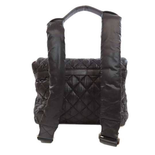 CHANEL Backpack Nylon black Cococoon SilverMetal Women Used Authentic