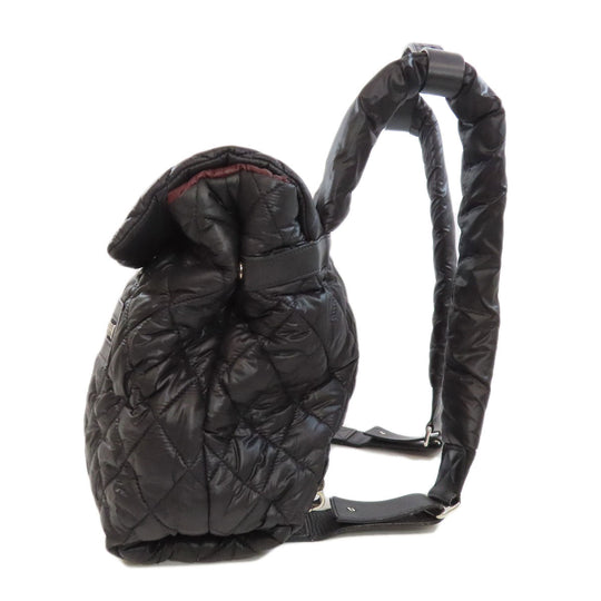 CHANEL Backpack Nylon black Cococoon SilverMetal Women Used Authentic