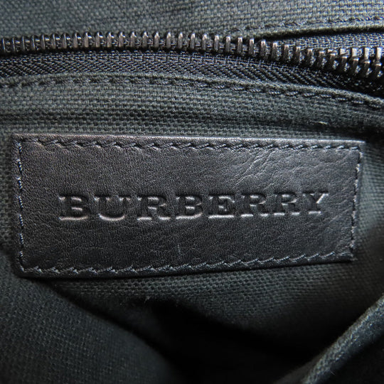 BURBERRY Shoulder Bag Calfskin Brown Check Pattern Women Used Authentic