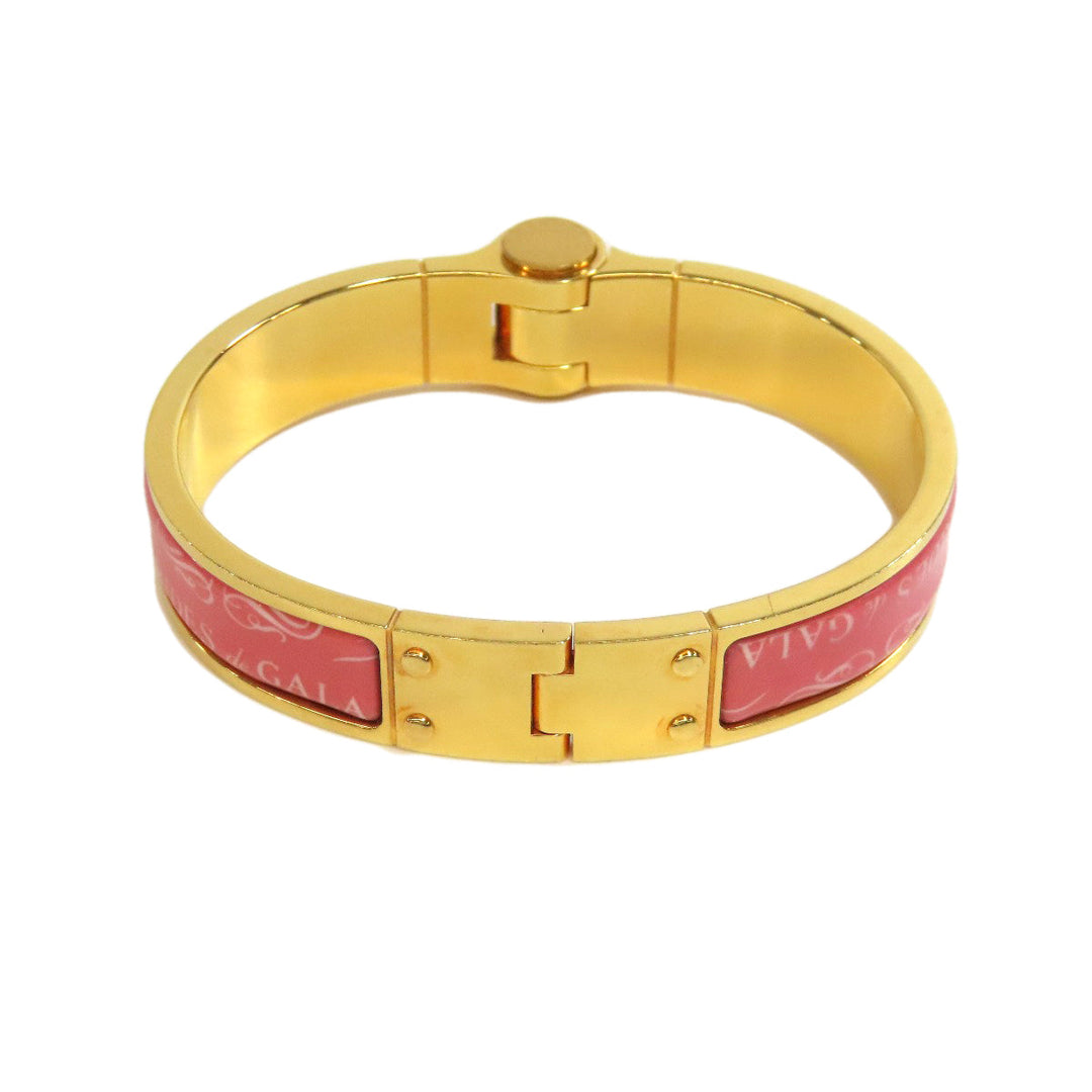 HERMES bracelet metallic gold Chaniere PM Women Used Authentic