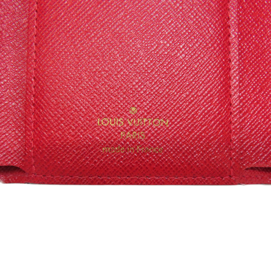 LOUIS VUITTON Bifold Wallet N41659 Damier canvas Brown Portefeuille Victorine Women Used Authentic