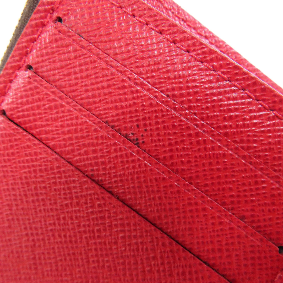 LOUIS VUITTON Bifold Wallet N41659 Damier canvas Brown Portefeuille Victorine Women Used Authentic