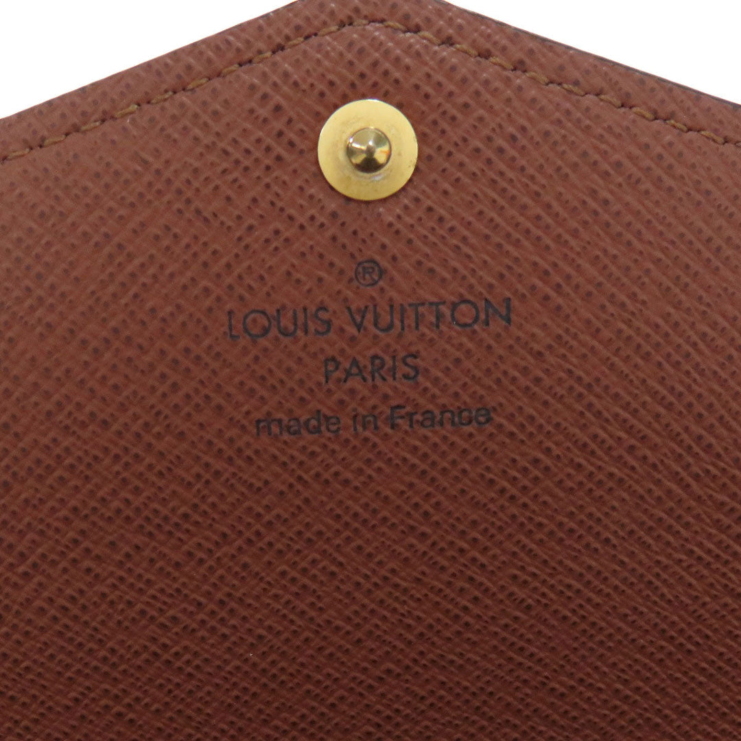 LOUIS VUITTON Long Wallet Purse M60531 Monogram canvas Brown Portefeuille Sara Women Used Authentic