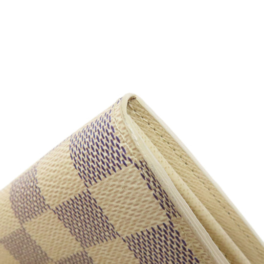 LOUIS VUITTON Long Wallet Purse N63208 Damier canvas white Portefeuille Sara