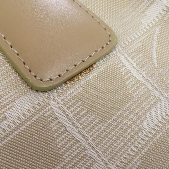 CHANEL Tote Bag Nylon jacquard beige New Travel Line MM Women Used Authentic