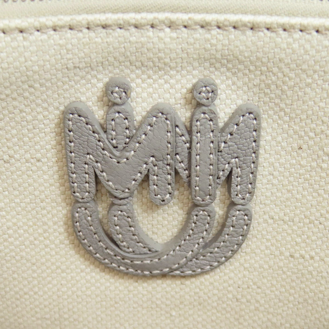 MIUMIU Tote Bag 5BG226 leather gray 2WAY