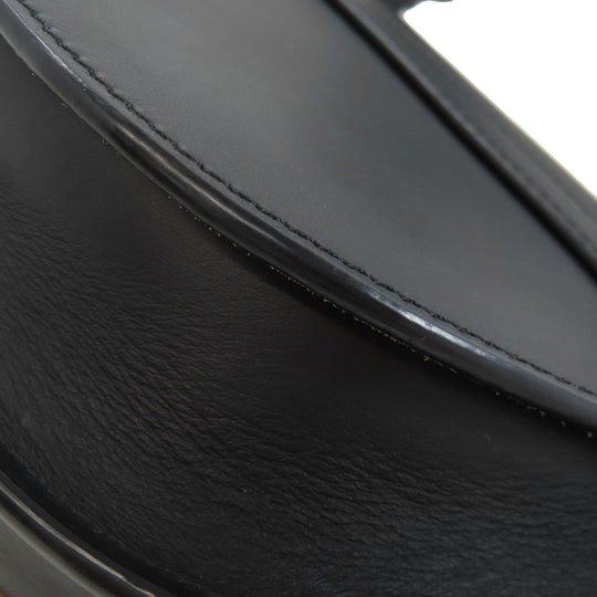 LOEWE Shoulder Bag Calfskin black gatedual mini Women Used Authentic