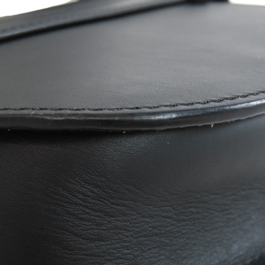 LOEWE Shoulder Bag Calfskin black gatedual mini Women Used Authentic