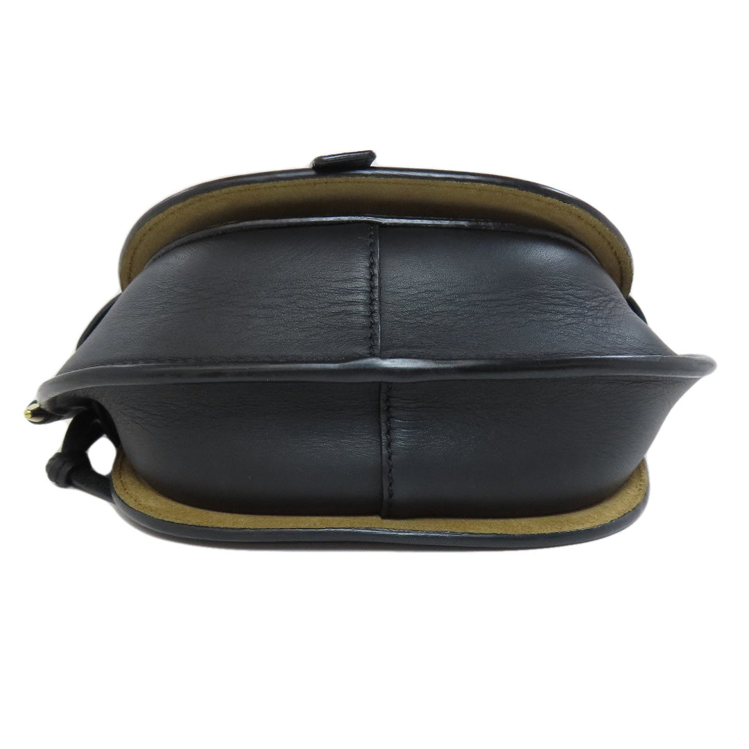 LOEWE Shoulder Bag Calfskin black gatedual mini Women Used Authentic