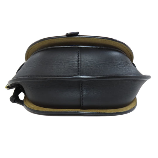 LOEWE Shoulder Bag Calfskin black gatedual mini Women Used Authentic