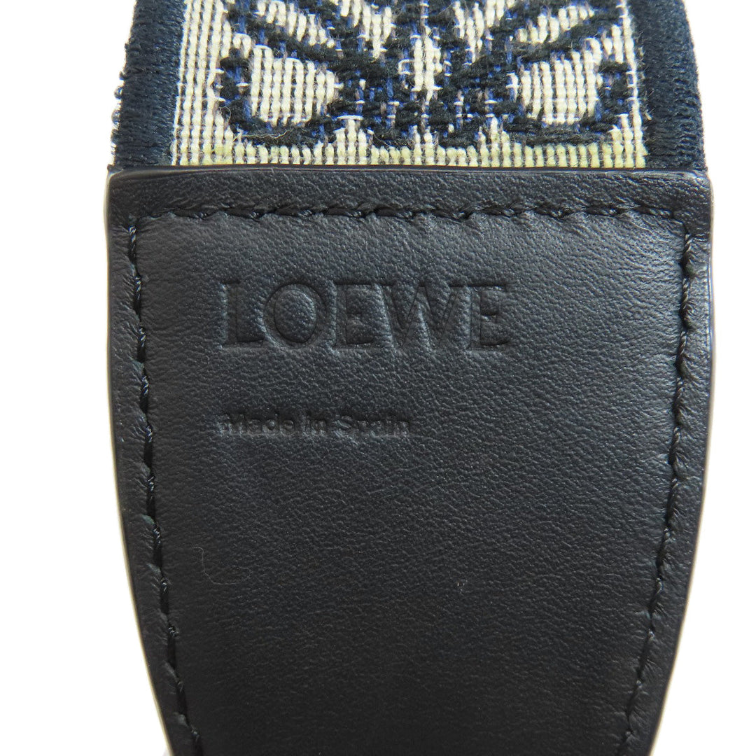 LOEWE Shoulder Bag Calfskin black gatedual mini Women Used Authentic