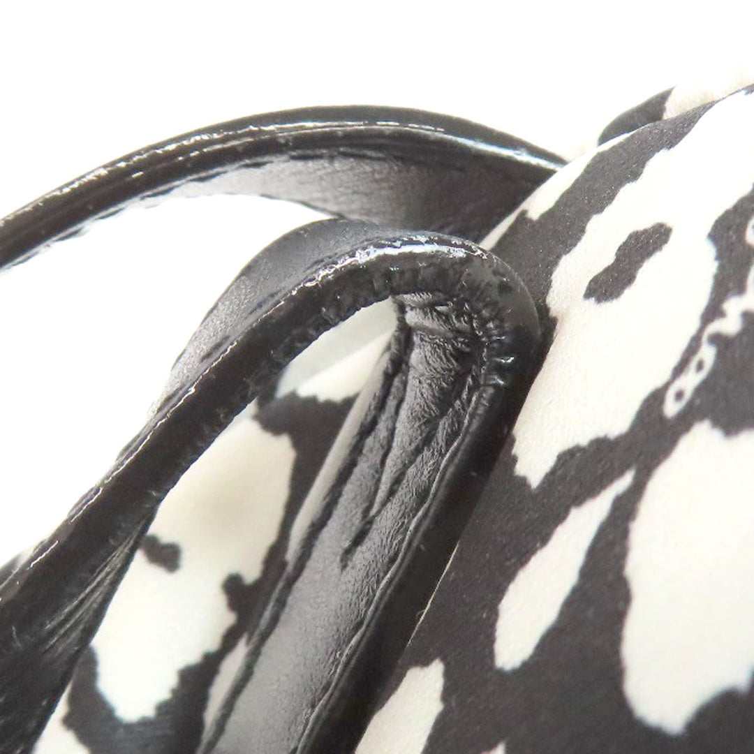 JIMMY CHOO Backpack Nylon black Dalmatian Pattern Women Used Authentic