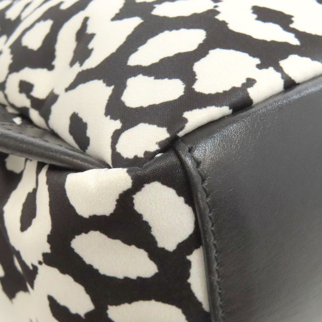JIMMY CHOO Backpack Nylon black Dalmatian Pattern Women Used Authentic