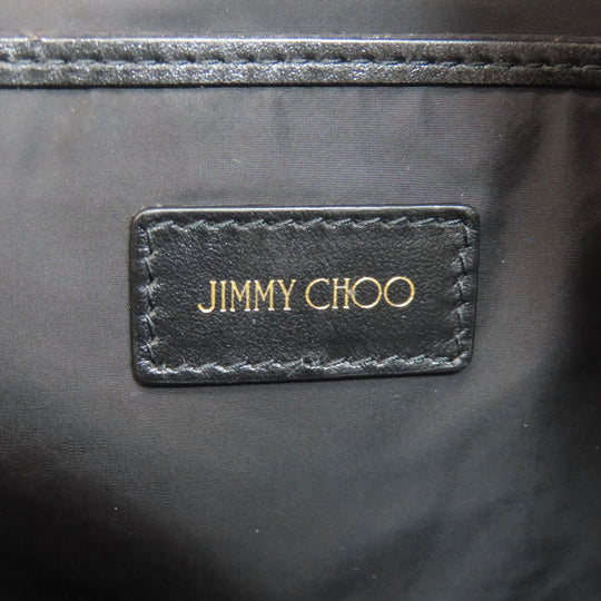 JIMMY CHOO Backpack Nylon black Dalmatian Pattern Women Used Authentic