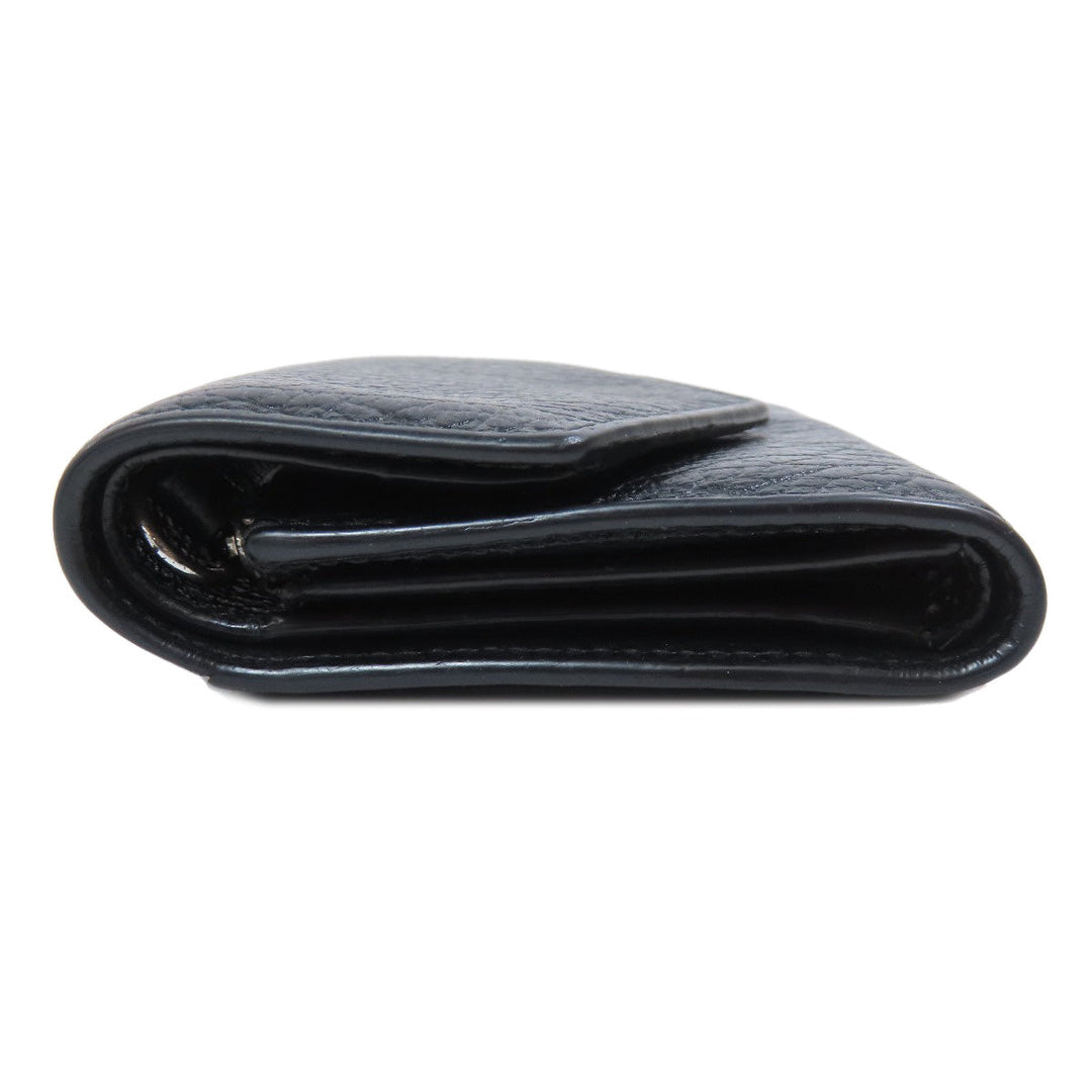 Maison Margiela Bifold Wallet leather black Tri-fold wallet Women Used Authentic