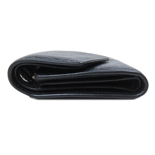 Maison Margiela Bifold Wallet leather black Tri-fold wallet Women Used Authentic
