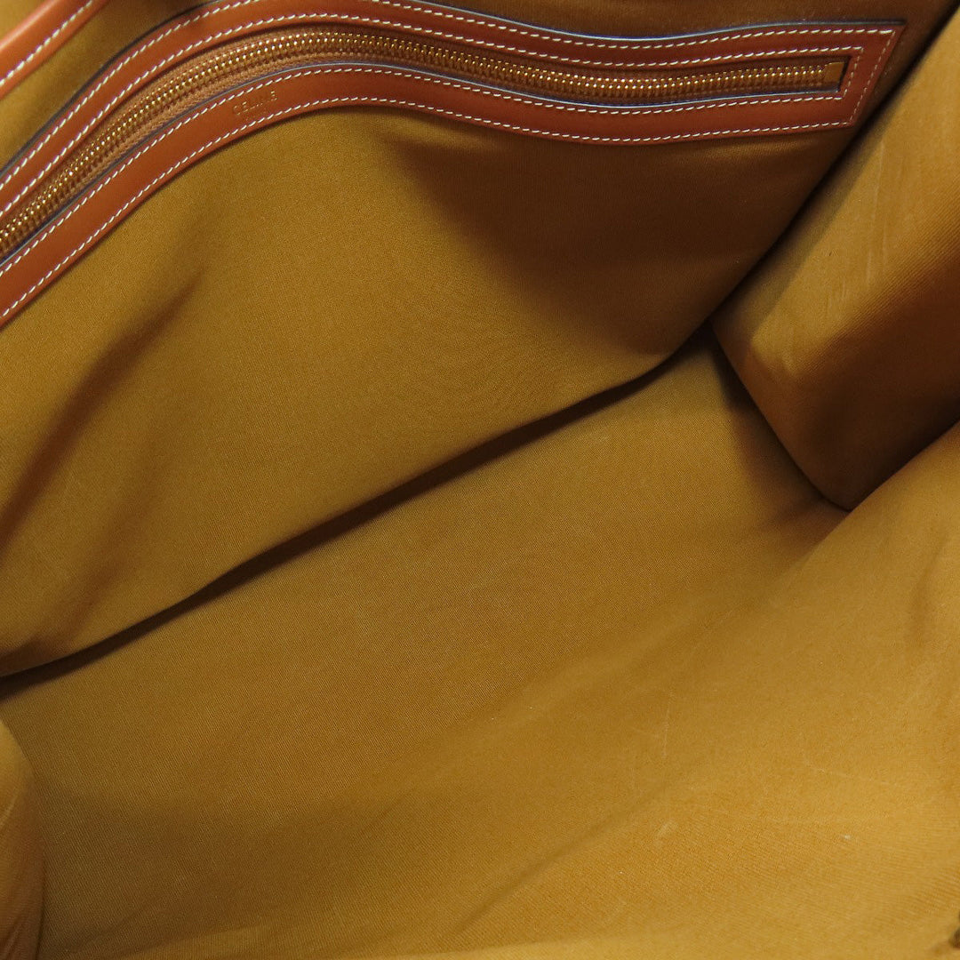 CELINE Tote Bag PVC Brown Triomphe Women Used Authentic