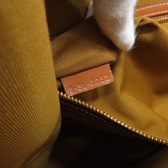 CELINE Tote Bag PVC Brown Triomphe Women Used Authentic