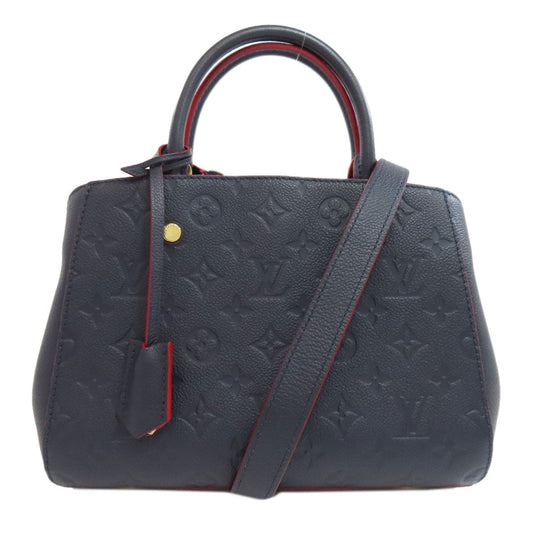 LOUIS VUITTON Handbag M42747 Ann Platt Navy Montaigne BB Women Used Authentic