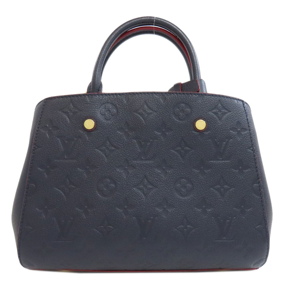 LOUIS VUITTON Handbag M42747 Ann Platt Navy Montaigne BB Women Used Authentic