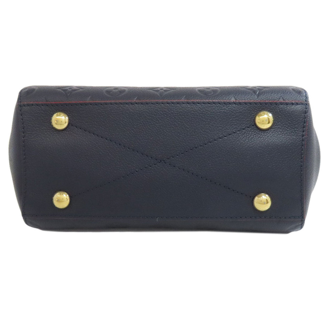 LOUIS VUITTON Handbag M42747 Ann Platt Navy Montaigne BB Women Used Authentic
