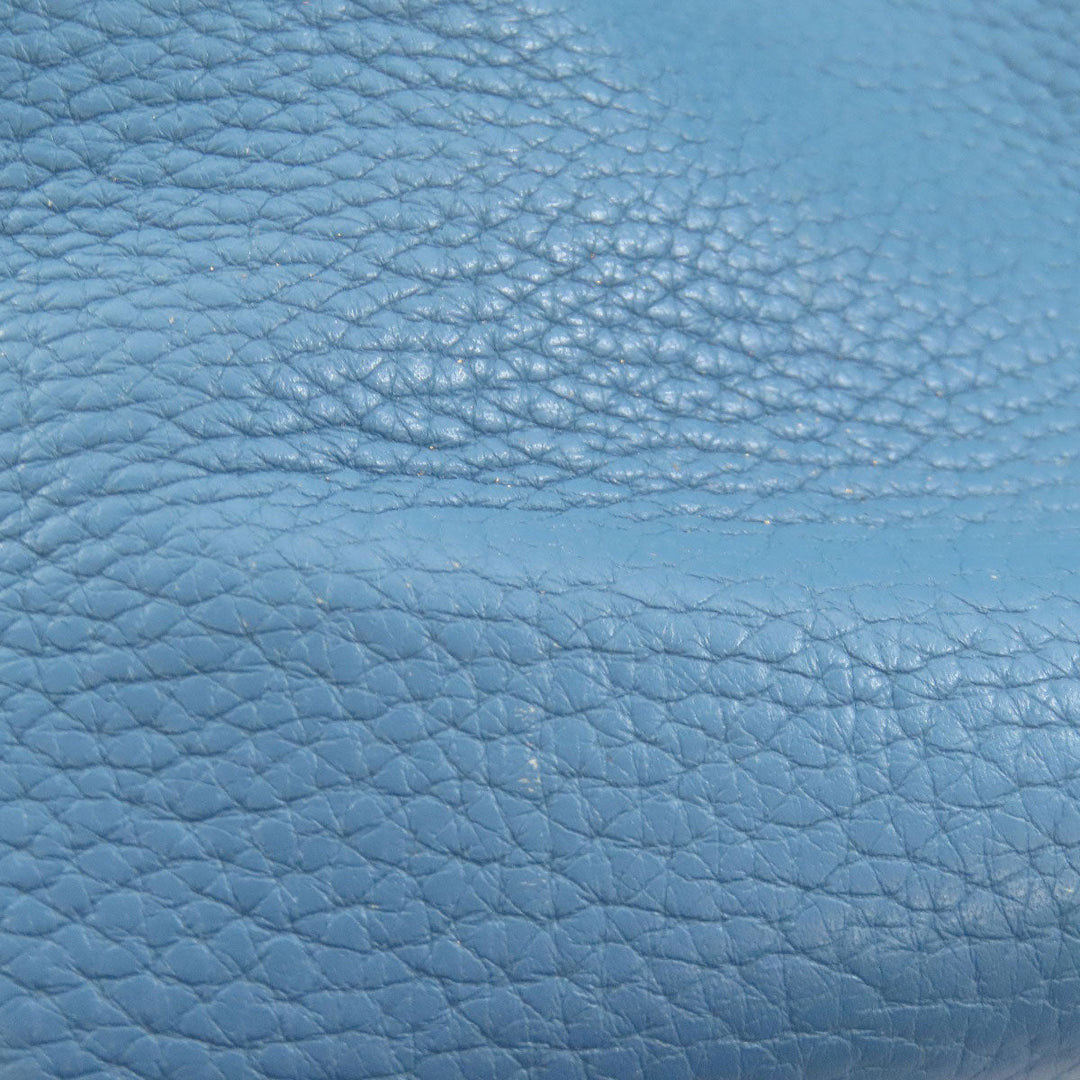 HERMES Handbag Taurillon Clemence blue Picotin Lock MM SilverMetal Women Used Authentic