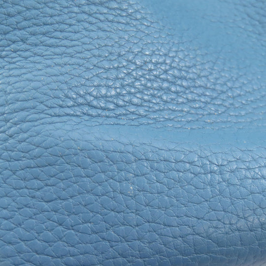 HERMES Handbag Taurillon Clemence blue Picotin Lock MM SilverMetal Women Used Authentic