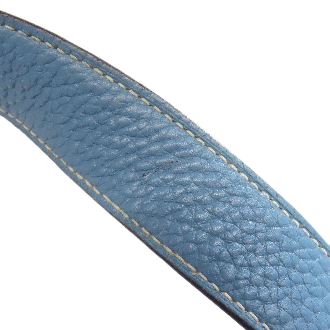HERMES Handbag Taurillon Clemence blue Picotin Lock MM SilverMetal Women Used Authentic